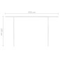 vidaXL Markise Manuell Einziehbar mit LED 4,5x3,5 m Creme vidaXL Markise Manuell Einziehbar mit LED 4,5x3,5 m Creme