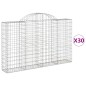vidaXL Gabionen mit Hochbogen 30Stk. 200x30x120/140cm Verzinktes Eisen vidaXL Gabionen mit Hochbogen 30Stk. 200x30x120/140cm Verzinktes Eisen