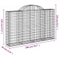 vidaXL Gabionen mit Hochbogen 30Stk. 200x30x120/140cm Verzinktes Eisen vidaXL Gabionen mit Hochbogen 30Stk. 200x30x120/140cm Verzinktes Eisen