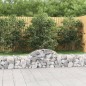 vidaXL Gabionen mit Hochbogen 40 Stk. 200x30x40/60 cm Verzinktes Eisen vidaXL Gabionen mit Hochbogen 40 Stk. 200x30x40/60 cm Verzinktes Eisen