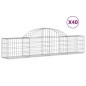 vidaXL Gabionen mit Hochbogen 40 Stk. 200x30x40/60 cm Verzinktes Eisen vidaXL Gabionen mit Hochbogen 40 Stk. 200x30x40/60 cm Verzinktes Eisen