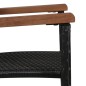 vidaXL 7-tlg. Garten-Essgruppe Schwarz Poly Rattan vidaXL 7-tlg. Garten-Essgruppe Schwarz Poly Rattan