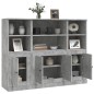 vidaXL Highboards 3 Stk. Betongrau Holzwerkstoff vidaXL Highboards 3 Stk. Betongrau Holzwerkstoff