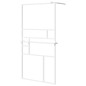 vidaXL Duschwand mit Ablage für Walk-In-Dusche Weiß 115x195 cm ESG vidaXL Duschwand mit Ablage für Walk-In-Dusche Weiß 115x195 cm ESG