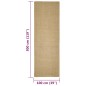 vidaXL Sisalteppich für Kratzbaum 100x300 cm vidaXL Sisalteppich für Kratzbaum 100x300 cm