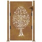 vidaXL Gartentor 105x130 cm Cortenstahl Baum-Design vidaXL Gartentor 105x130 cm Cortenstahl Baum-Design