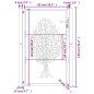 vidaXL Gartentor 105x130 cm Cortenstahl Baum-Design vidaXL Gartentor 105x130 cm Cortenstahl Baum-Design