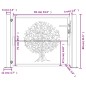 vidaXL Gartentor 105x80 cm Cortenstahl Baum-Design vidaXL Gartentor 105x80 cm Cortenstahl Baum-Design