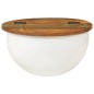 vidaXL Couchtisch Weiß 50x27 cm Altholz Massiv vidaXL Couchtisch Weiß 50x27 cm Altholz Massiv