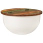 vidaXL Couchtisch Weiß 50x27 cm Altholz Massiv vidaXL Couchtisch Weiß 50x27 cm Altholz Massiv