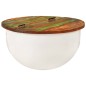 vidaXL Couchtisch Weiß 50x27 cm Altholz Massiv vidaXL Couchtisch Weiß 50x27 cm Altholz Massiv