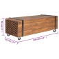 vidaXL Couchtisch 110x45x38 cm Teak Massivholz vidaXL Couchtisch 110x45x38 cm Teak Massivholz