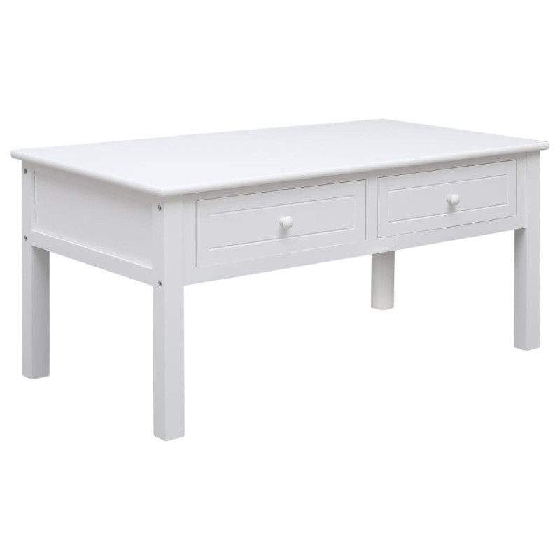 vidaXL Couchtisch Weiß 100 x 50 x 45 cm Holz vidaXL Couchtisch Weiß 100 x 50 x 45 cm Holz