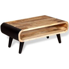 vidaXL Couchtisch Raues Mangoholz 90 x 55 x 39 cm