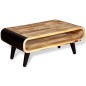vidaXL Couchtisch Raues Mangoholz 90 x 55 x 39 cm vidaXL Couchtisch Raues Mangoholz 90 x 55 x 39 cm