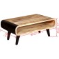 vidaXL Couchtisch Raues Mangoholz 90 x 55 x 39 cm vidaXL Couchtisch Raues Mangoholz 90 x 55 x 39 cm