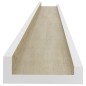 vidaXL Wandregale 4 Stk. Weiß und Sonoma-Eiche 100x9x3 cm vidaXL Wandregale 4 Stk. Weiß und Sonoma-Eiche 100x9x3 cm