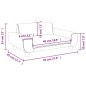 vidaXL Kindersofa Schwarz 70x45x33 cm Samt vidaXL Kindersofa Schwarz 70x45x33 cm Samt