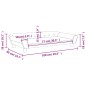 vidaXL Kindersofa Creme 100x50x26 cm Samt