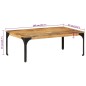 vidaXL Couchtisch 100x55x35 cm Massivholz Mango vidaXL Couchtisch 100x55x35 cm Massivholz Mango
