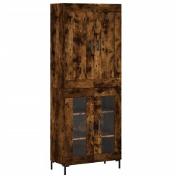 Highboard Räuchereiche 69,5x34x180 cm Holzwerkstoff