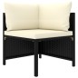 vidaXL 10-tlg. Garten-Lounge-Set mit Kissen Poly Rattan Schwarz vidaXL 10-tlg. Garten-Lounge-Set mit Kissen Poly Rattan Schwarz