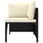 vidaXL 10-tlg. Garten-Lounge-Set mit Kissen Poly Rattan Schwarz vidaXL 10-tlg. Garten-Lounge-Set mit Kissen Poly Rattan Schwarz