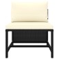 vidaXL 10-tlg. Garten-Lounge-Set mit Kissen Poly Rattan Schwarz vidaXL 10-tlg. Garten-Lounge-Set mit Kissen Poly Rattan Schwarz
