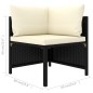 vidaXL 10-tlg. Garten-Lounge-Set mit Kissen Poly Rattan Schwarz vidaXL 10-tlg. Garten-Lounge-Set mit Kissen Poly Rattan Schwarz