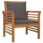 vidaXL 4-tlg. Garten-Lounge-Set mit Kissen Massivholz Akazie