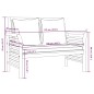 vidaXL 4-tlg. Garten-Lounge-Set mit Kissen Massivholz Akazie