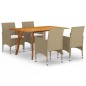 5-tlg. Garten-Essgruppe Beige 5-tlg. Garten-Essgruppe Beige