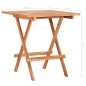 vidaXL 3-tlg. Bistroset mit Königsblauen Kissen Massivholz Teak vidaXL 3-tlg. Bistroset mit Königsblauen Kissen Massivholz Teak