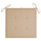 vidaXL Essstühle 4 Stk. mit Beige Kissen Massivholz Teak vidaXL Essstühle 4 Stk. mit Beige Kissen Massivholz Teak