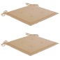 vidaXL Klappbare Gartenstühle 2 Stk. mit Sitzkissen Massivholz Akazie vidaXL Klappbare Gartenstühle 2 Stk. mit Sitzkissen Massivholz Akazie