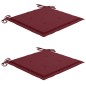 vidaXL Klappbare Gartenstühle 2 Stk. mit Sitzkissen Massivholz Akazie vidaXL Klappbare Gartenstühle 2 Stk. mit Sitzkissen Massivholz Akazie