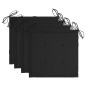 vidaXL Gartenstühle 4 Stk. mit Kissen Massivholz Teak vidaXL Gartenstühle 4 Stk. mit Kissen Massivholz Teak