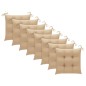 vidaXL Klappbare Gartenstühle 8 Stk. mit Kissen Massivholz Akazie vidaXL Klappbare Gartenstühle 8 Stk. mit Kissen Massivholz Akazie