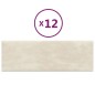 vidaXL Wandpaneele 12 Stk. Creme 90x30 cm Samt 3,24 m² vidaXL Wandpaneele 12 Stk. Creme 90x30 cm Samt 3,24 m²