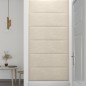 vidaXL Wandpaneele 12 Stk. Creme 90x30 cm Samt 3,24 m² vidaXL Wandpaneele 12 Stk. Creme 90x30 cm Samt 3,24 m²