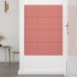 vidaXL Wandpaneele 12 Stk. Rosa 30x30 cm Samt 1,08 m² vidaXL Wandpaneele 12 Stk. Rosa 30x30 cm Samt 1,08 m²