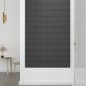 vidaXL Wandpaneele 12 Stk. Dunkelgrau 60x15 cm Stoff 1,08 m² vidaXL Wandpaneele 12 Stk. Dunkelgrau 60x15 cm Stoff 1,08 m²