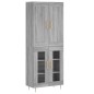Highboard Grau Sonoma 69,5x34x180 cm Holzwerkstoff Highboard Grau Sonoma 69,5x34x180 cm Holzwerkstoff