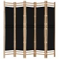 vidaXL 5-tlg. Paravent Faltbar 200 cm Bambus und Canvas vidaXL 5-tlg. Paravent Faltbar 200 cm Bambus und Canvas