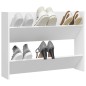 vidaXL Wand-Schuhschrank Weiß 80x18x60 cm Holzwerkstoff vidaXL Wand-Schuhschrank Weiß 80x18x60 cm Holzwerkstoff