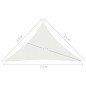 vidaXL Sonnensegel 160 g/m² Weiß 2,5x2,5x3,5 m HDPE