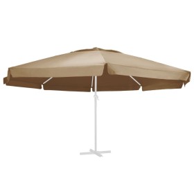 vidaXL Ersatzbezug für Sonnenschirm Taupe 600 cm 