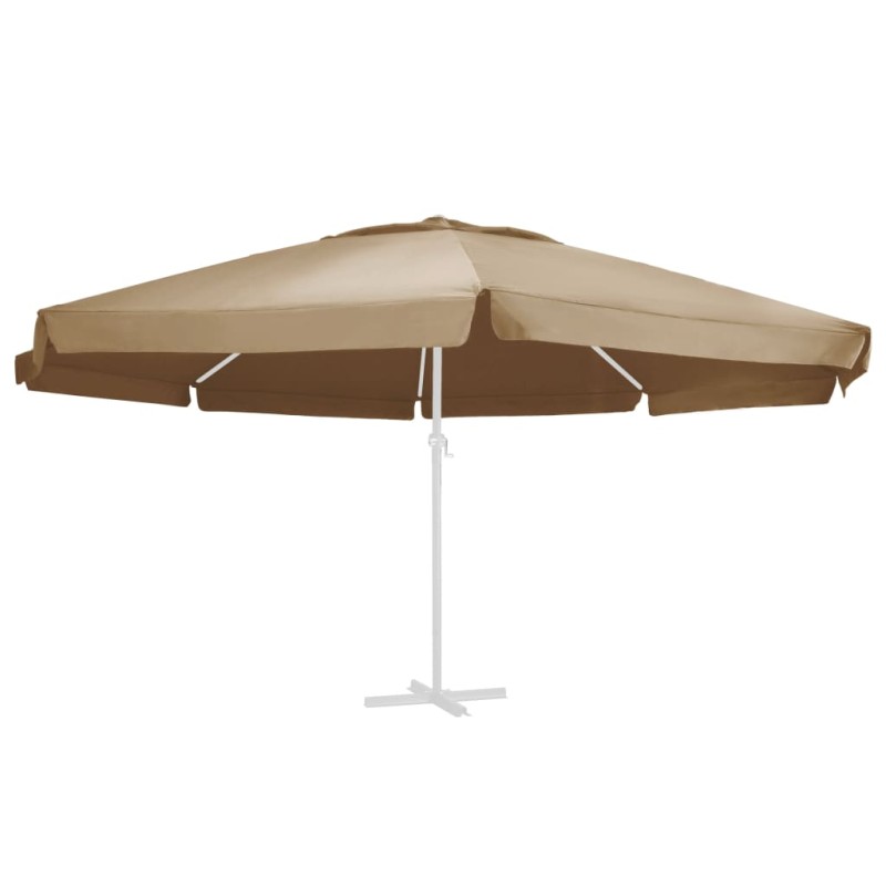 vidaXL Ersatzbezug für Sonnenschirm Taupe 600 cm vidaXL Ersatzbezug für Sonnenschirm Taupe 600 cm