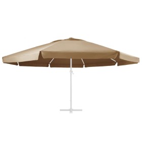 vidaXL Ersatzbezug für Sonnenschirm Taupe 600 cm 