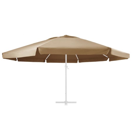 vidaXL Ersatzbezug für Sonnenschirm Taupe 600 cm 